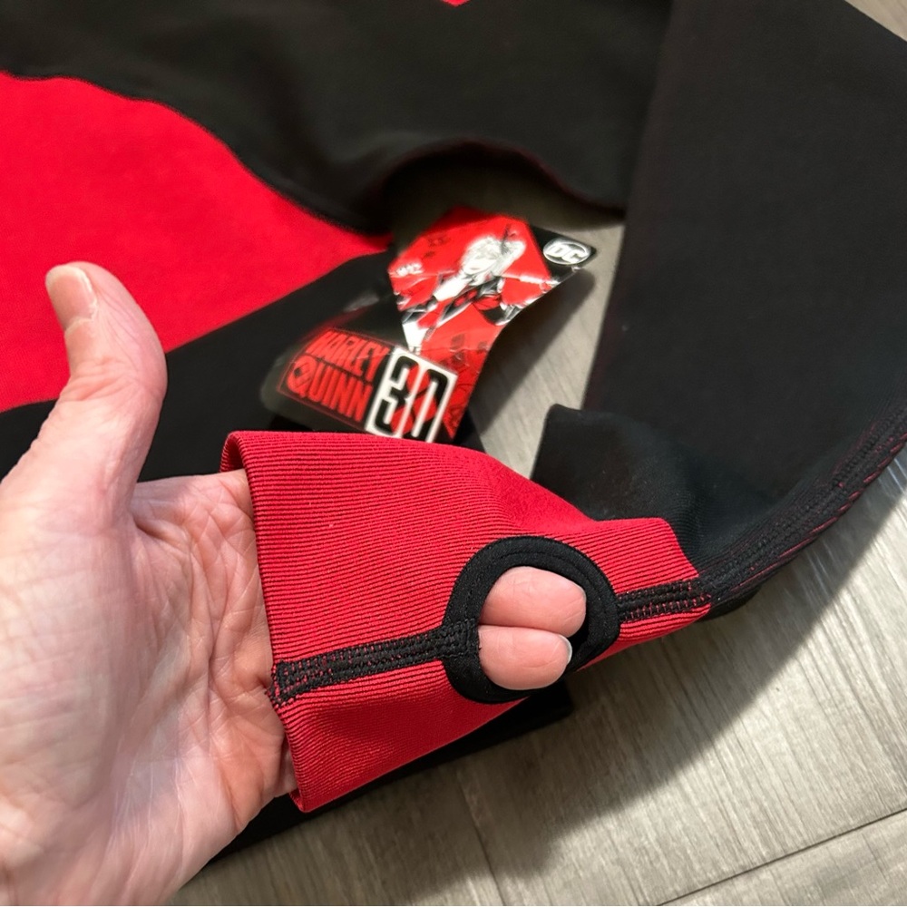 Harley Quinn Red and Black Top - Picture 8 of 10